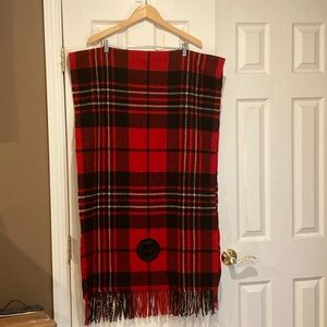 Polo Ralph Lauren Red Plaid Scarf/Wrap.